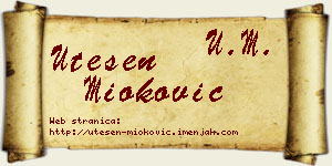 Utešen Mioković vizit kartica